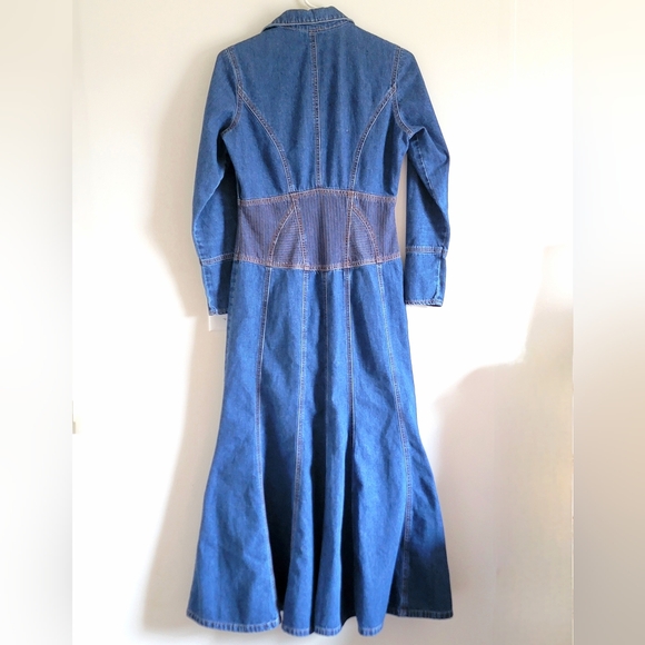 Womens Sz 6 Jeanology Vintage Western Denim Dress ZERO FLAWS 100% Cotton - Picture 3 of 16